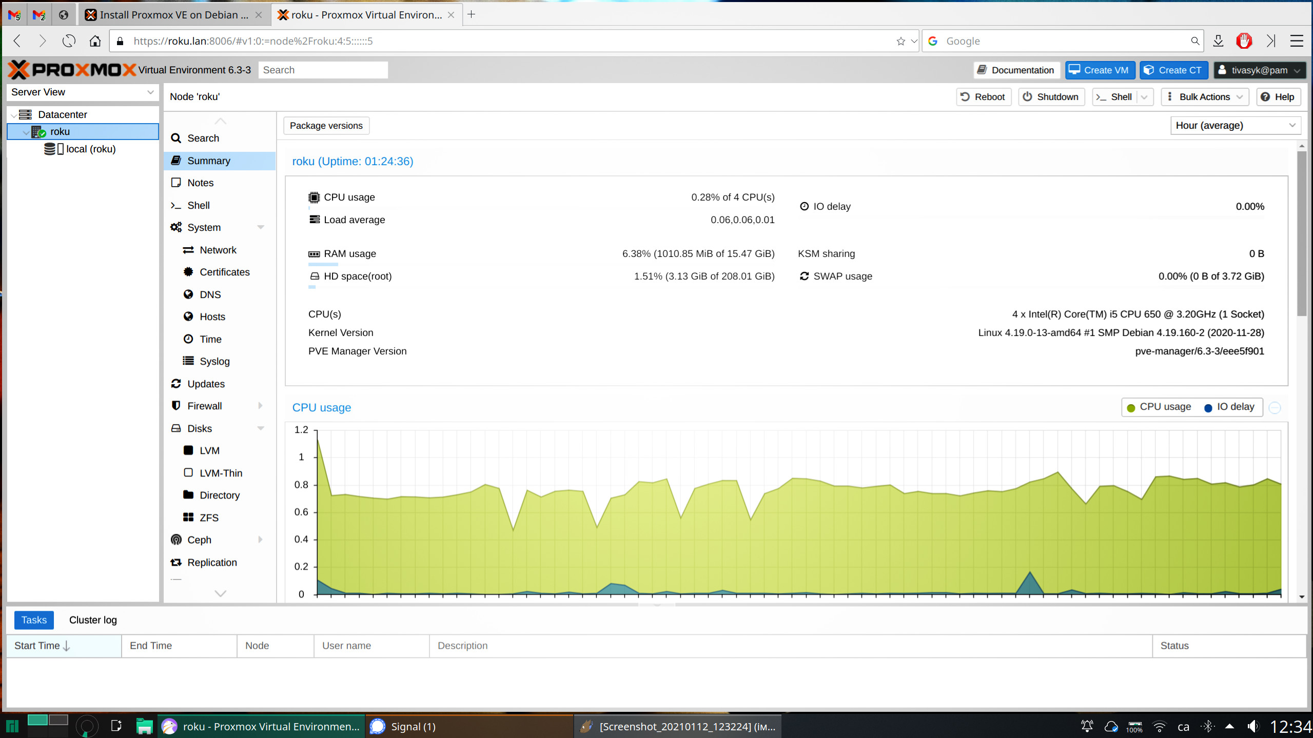 proxmox поверх debian