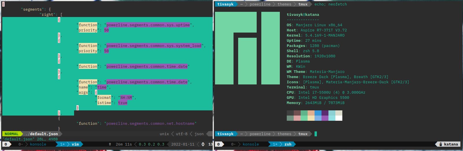 останній штрих: скорочення рядка tmux